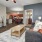 a living room with a couch and a table
